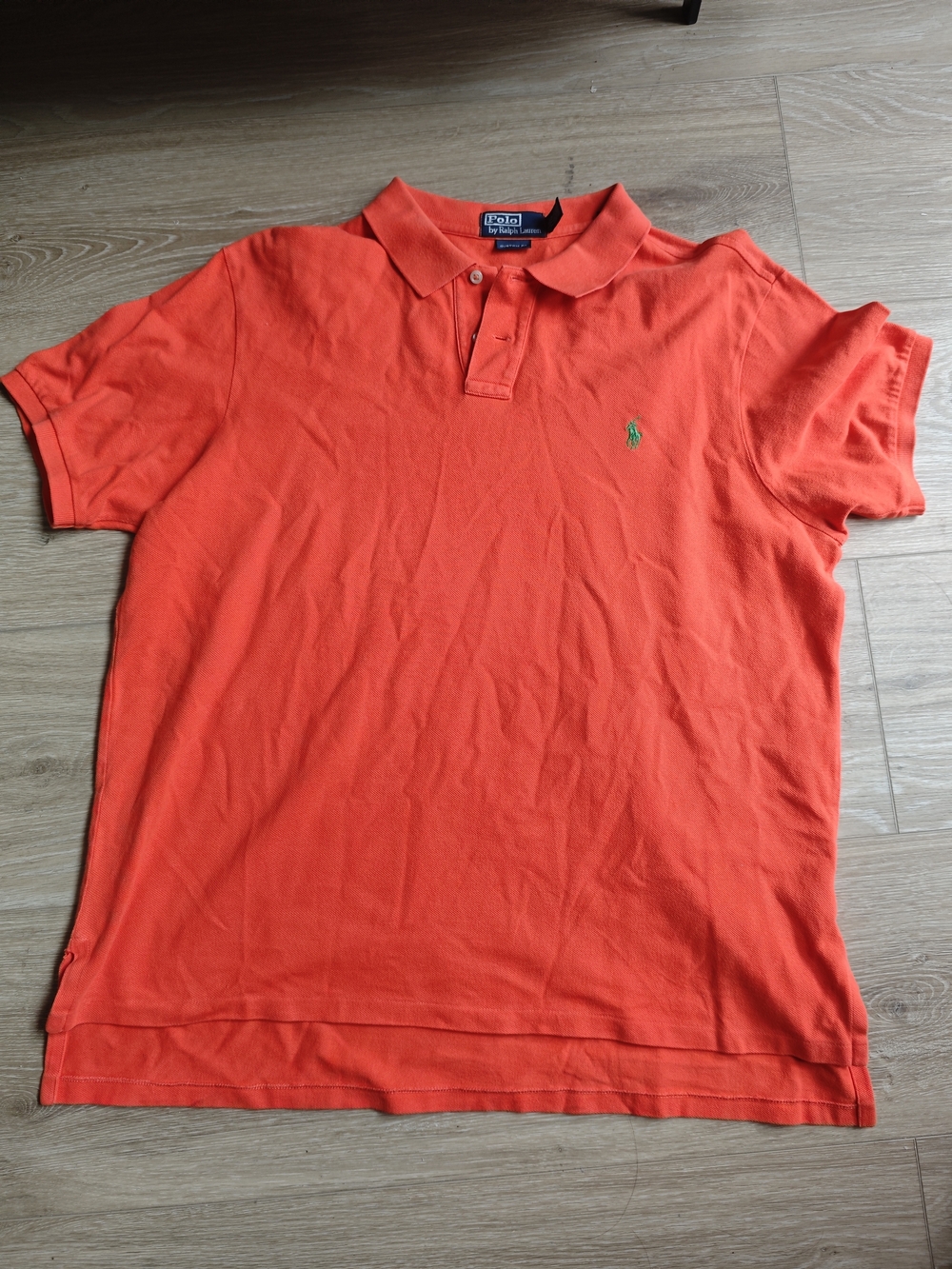 Vintage Polo Ralph Lauren Orange Cotton Polo Shirt